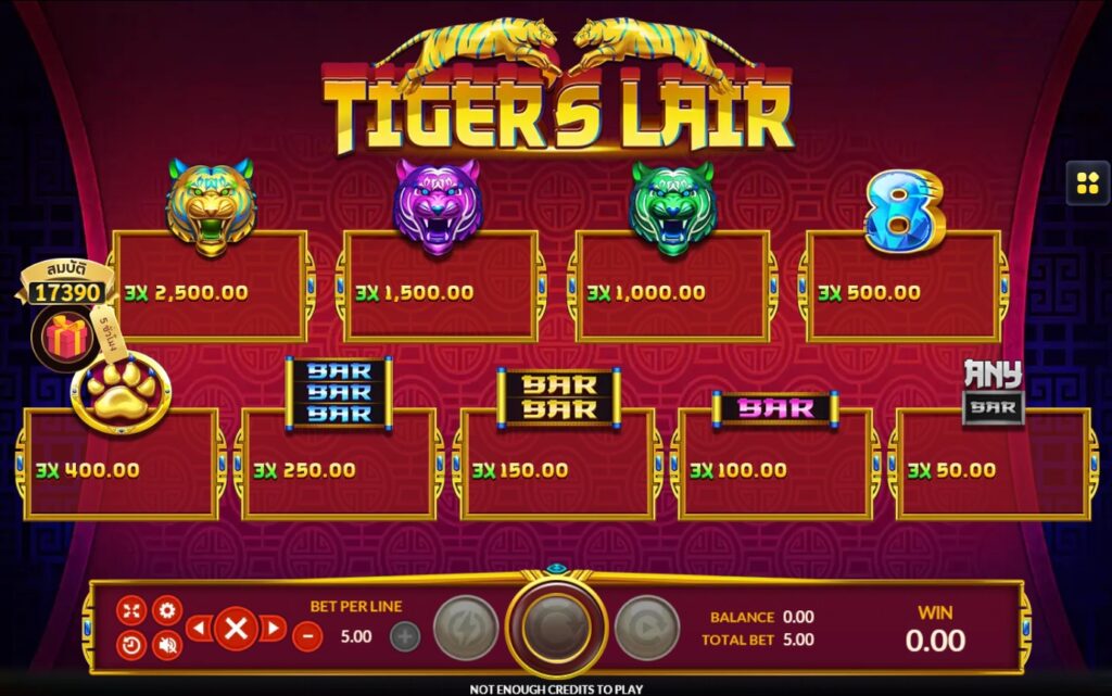 Tiger's Lair joker123 ufabet3663 ทดลองเล่น